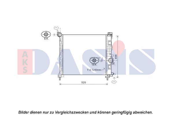 AKS DASIS Radiaator,mootorijahutus 150108N